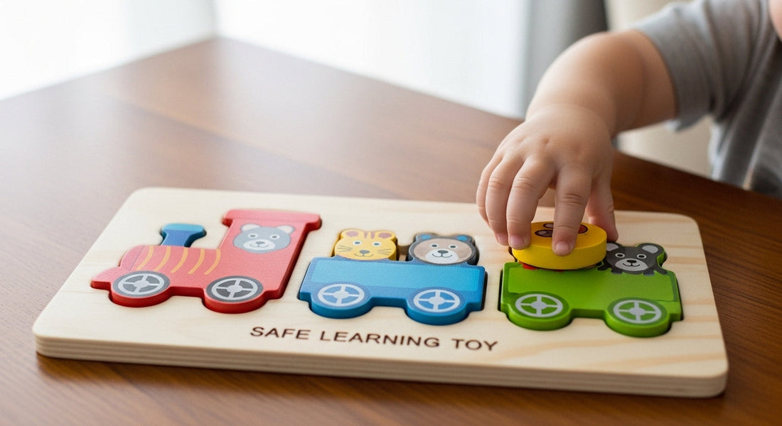 Wooden Puzzle for Toddlers | Safe Learning Toy