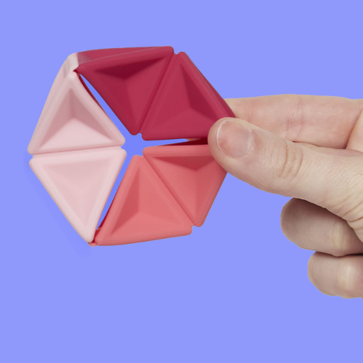 Speks Pivot Silicone Flexagon β Folding Fidget Toy for Stress Relief & Focus