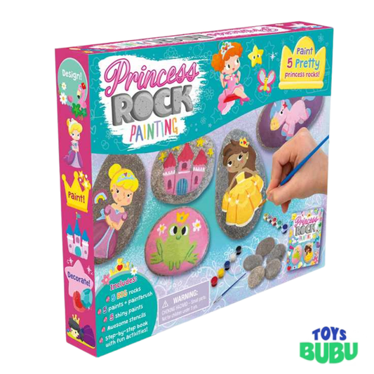 Princess Rock Painting Kit for Kids – Creative Craft Activity Set (IglooBooks)