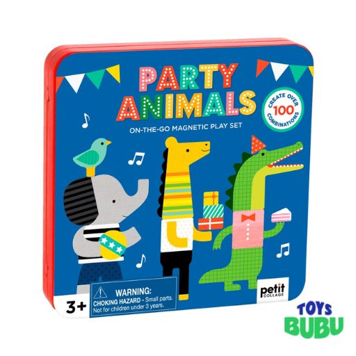 Party Animals On-The-Go Magnetic Play Set by Petit Collage