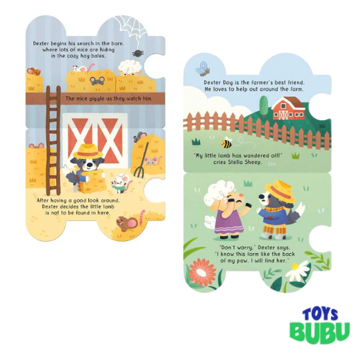 Farm Animal Train - 3-Book Jigsaw Set