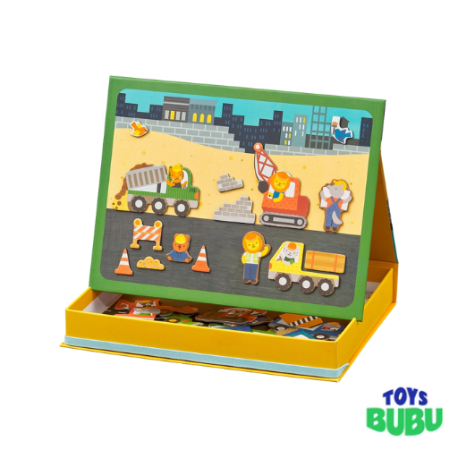 Construction Site - Magnetic Play Scene