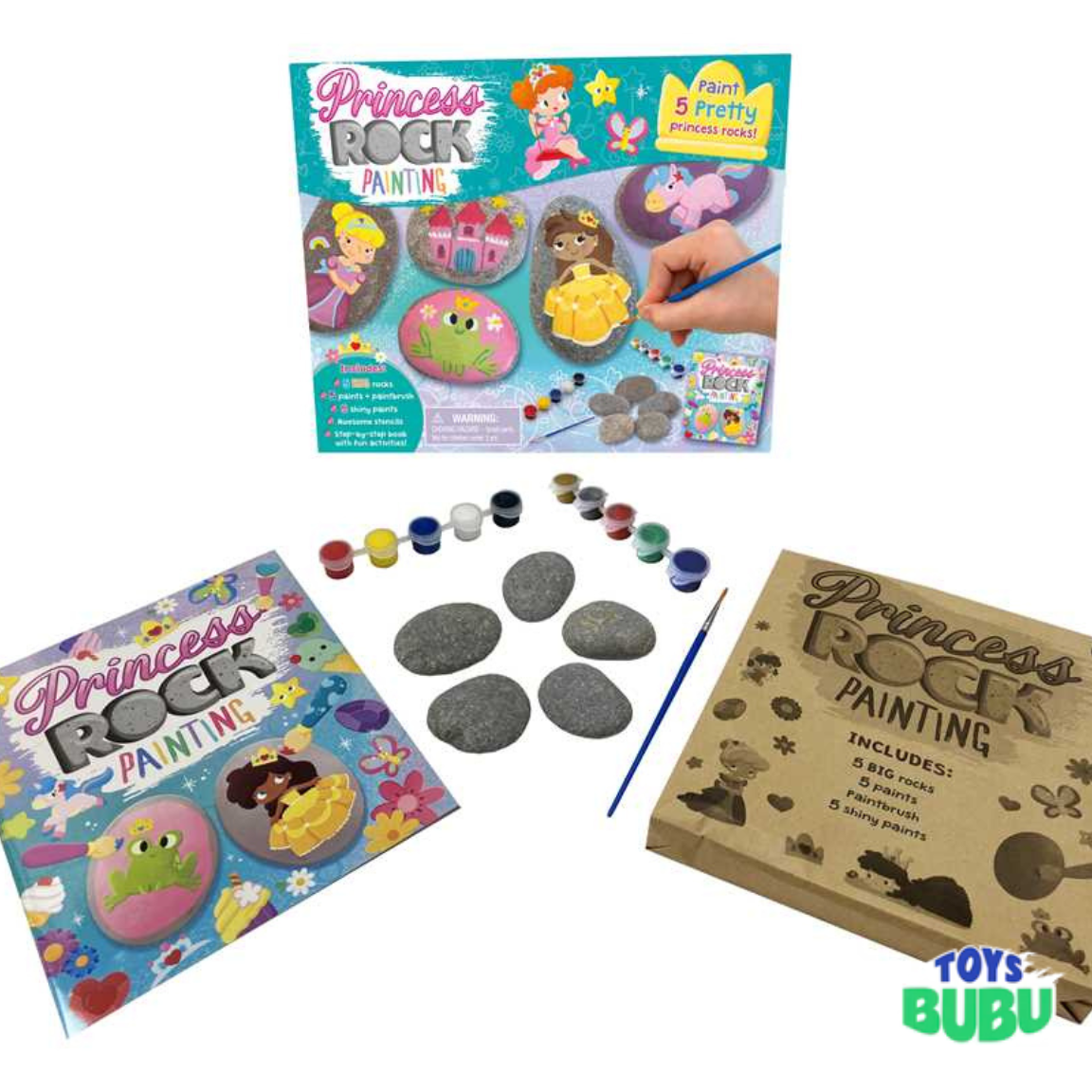 Princess Rock Painting Kit for Kids β Creative Craft Activity Set (IglooBooks)