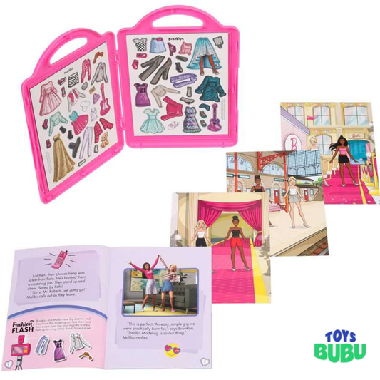 Barbie Dress-Up Activity Book – It Takes Two Dream Team Fashion Book for Kids
