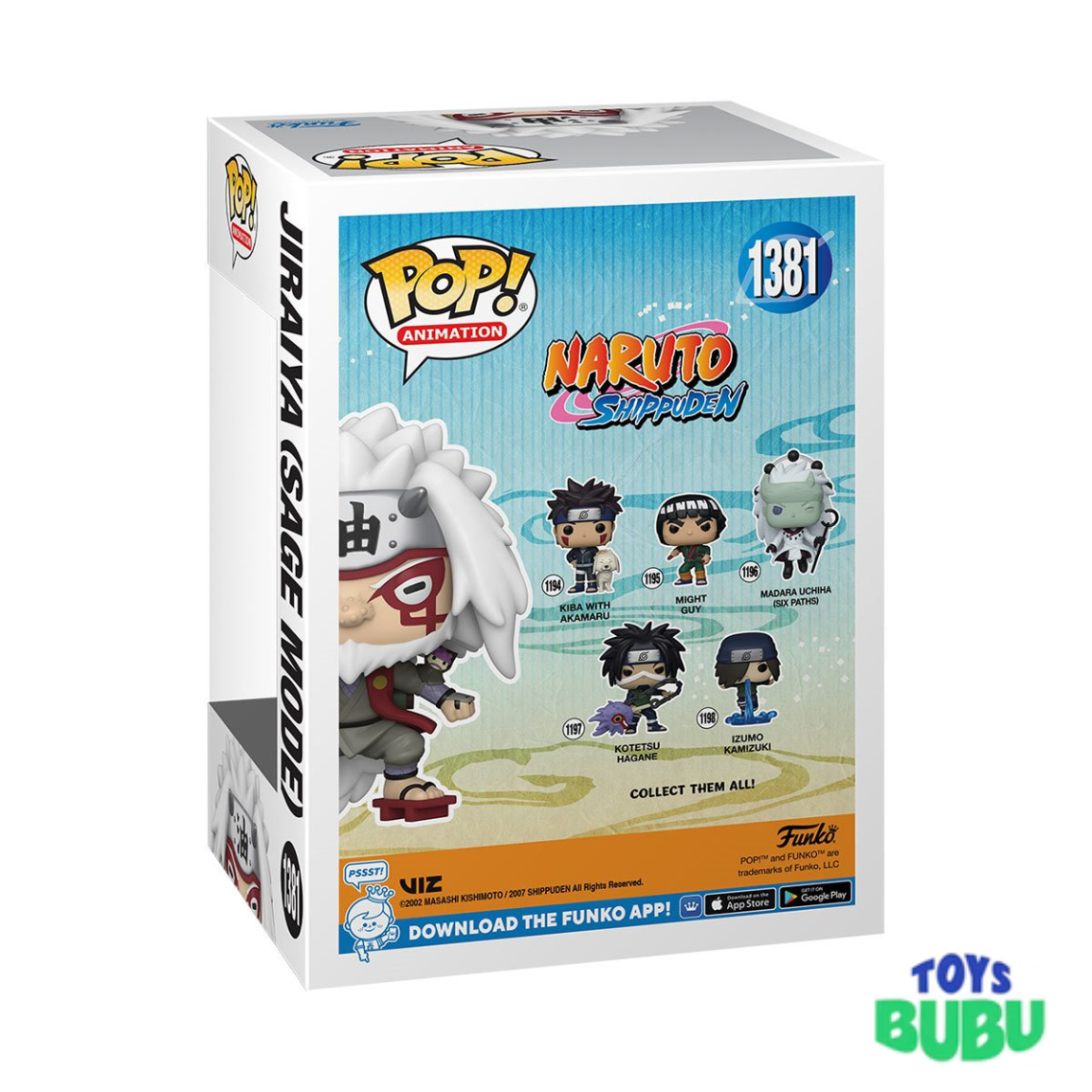 Jiraiya Sage Mode Funko Pop #1381 β Naruto Shippuden AAA Anime Exclusive Vinyl Figure -3.75 inches (9.5 cm) tall
