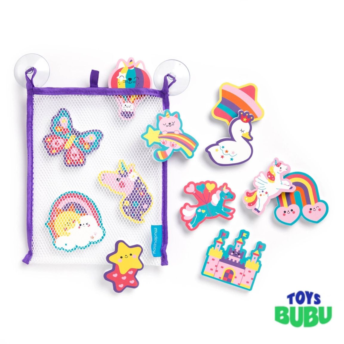Unicorn Dreams Stickable Foam Bath Shapes by Mudpuppy