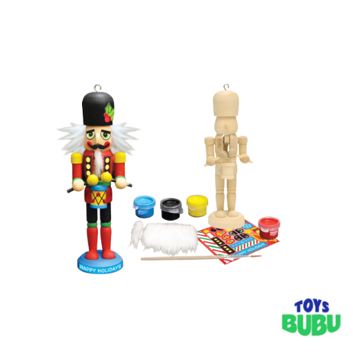 Nutcracker Drummer Ornament Wood Paint Kit