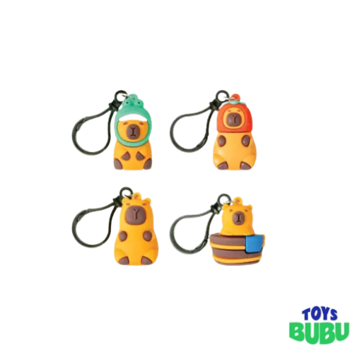 Capybara Backpack Buddy Keychain