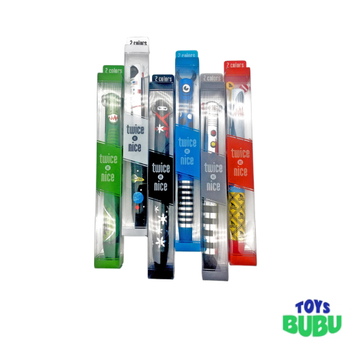 Twice As Nice Metallic 2 Color Click Pen