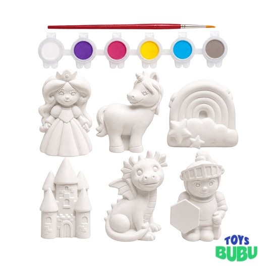 Fairy Tale Friends - Plaster 6 figurine Paint Set