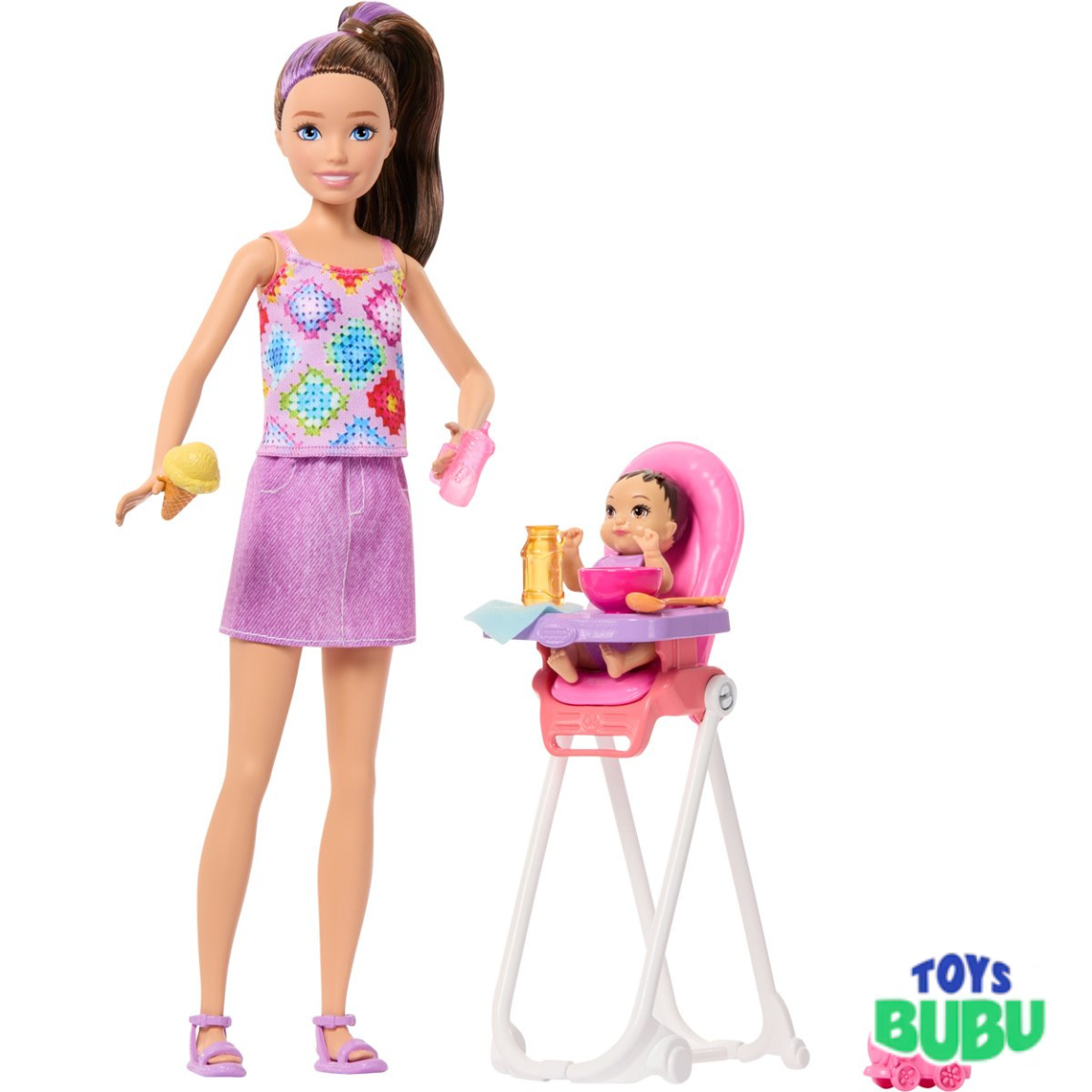 Barbie Family & Friends Playset with Doll β Kids Role Play Toy Set