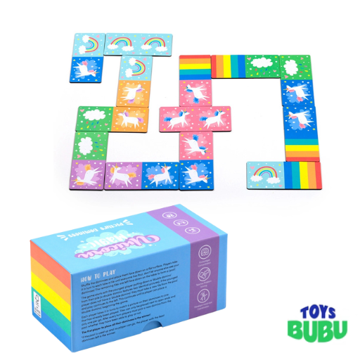 Unicorn Magic Dominoes Set