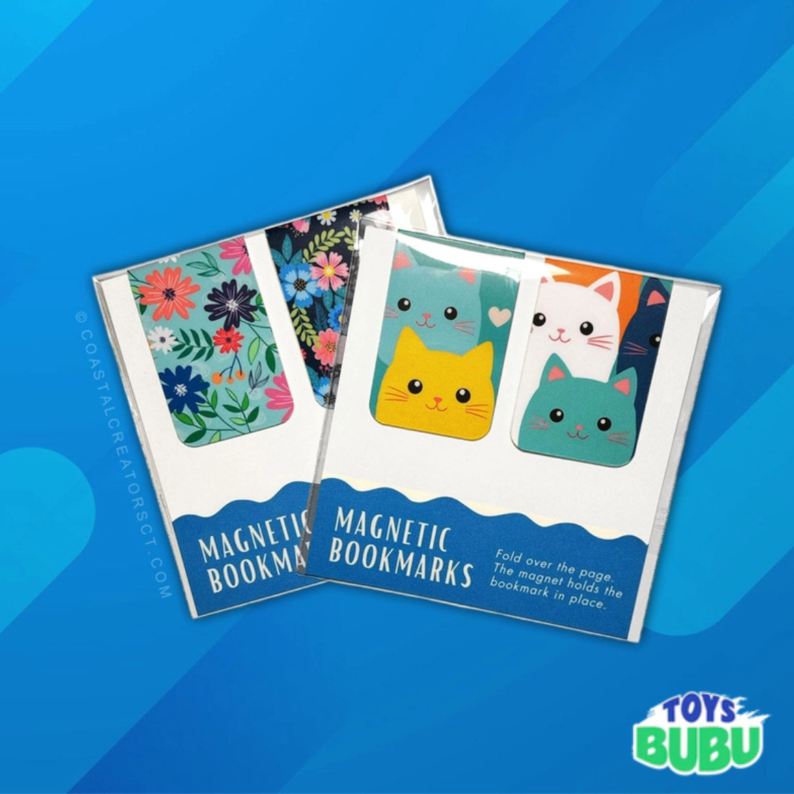 2-Pack Magnetic Bookmarks β Colorful Reversible Bookmarks for Readers & Planners