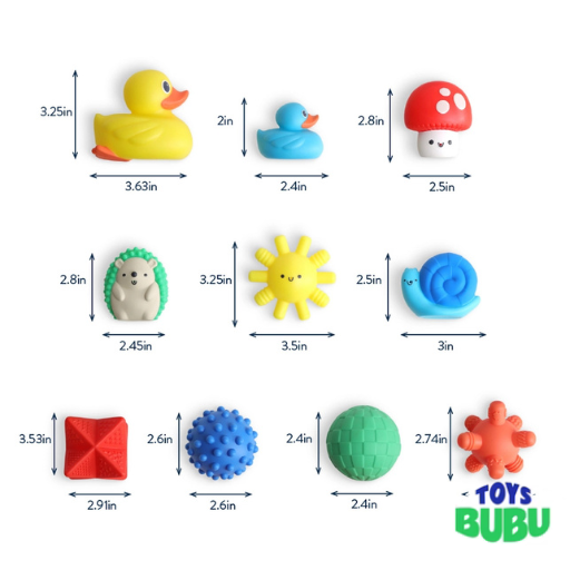 Itzy Splash Gift Set™ Soft Bath + Water Toys