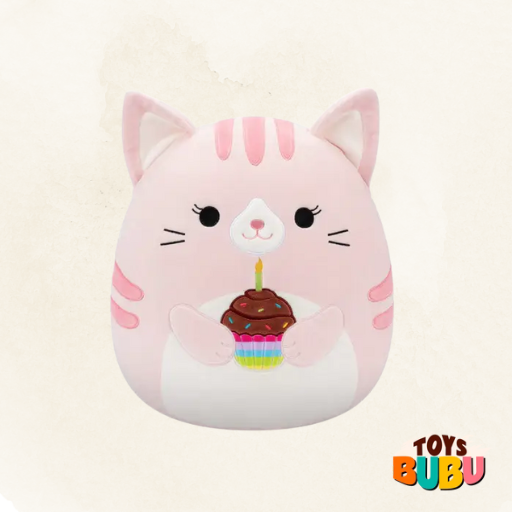 Squishmallow - Birthday Plush - Laura the pink cat