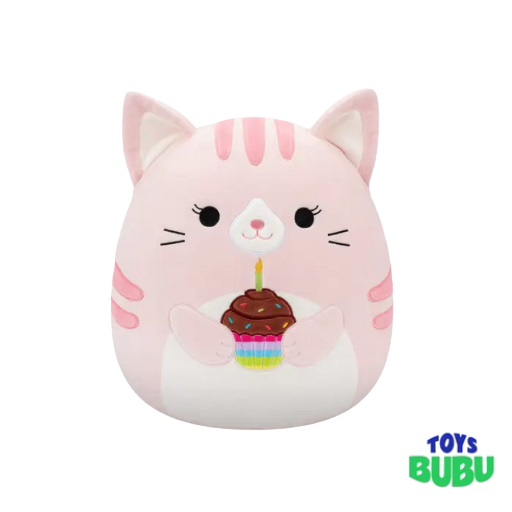Squishmallow - Birthday Plush - Laura the pink cat
