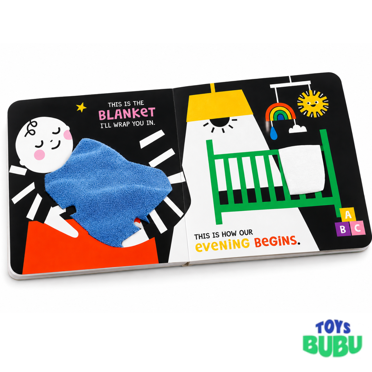 This Is My World Touch & Feel Board Book for Babies – High Contrast Sensory Book with Mirror