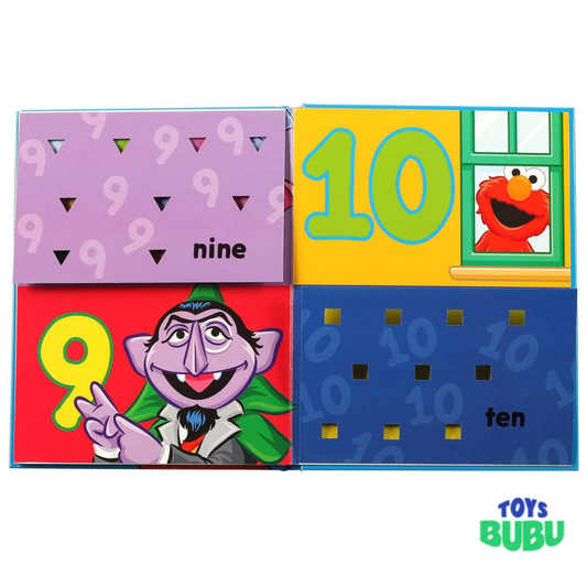 Sesame Street Elmo Lift-the-Flap Counting Board Book – Learn to Count 1 to 10 for Toddlers