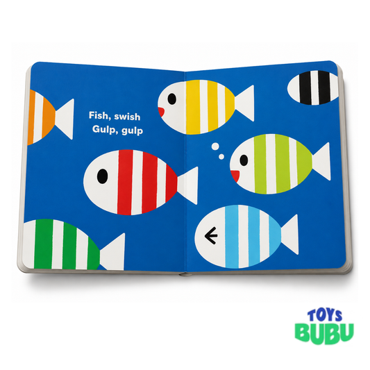 Baby Sees Colors High-Contrast Board Book – Visual Stimulation Book for Newborns & Babies