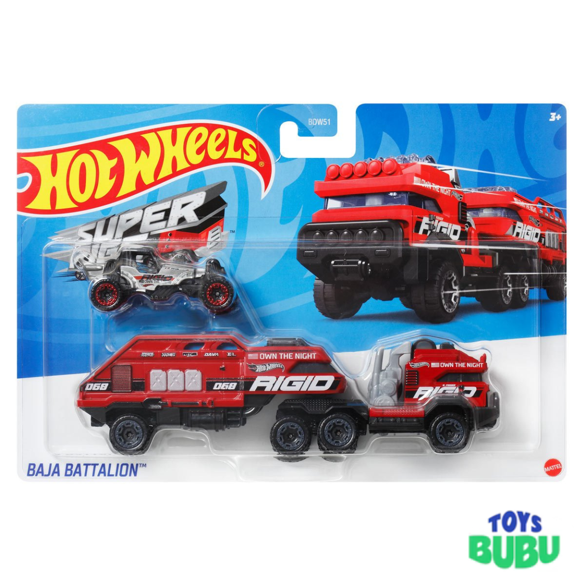 Hot Wheels Super Hauling Rig & Car Set 2026 – Toy Truck with Vehicle for Kids (Die Cast Cars)