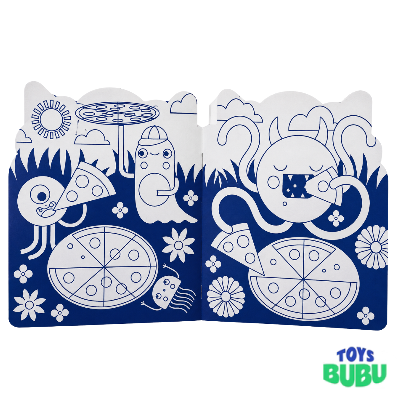 Monsters Coloring Book with Stickers - Spooky Creative Activity Book for Kids