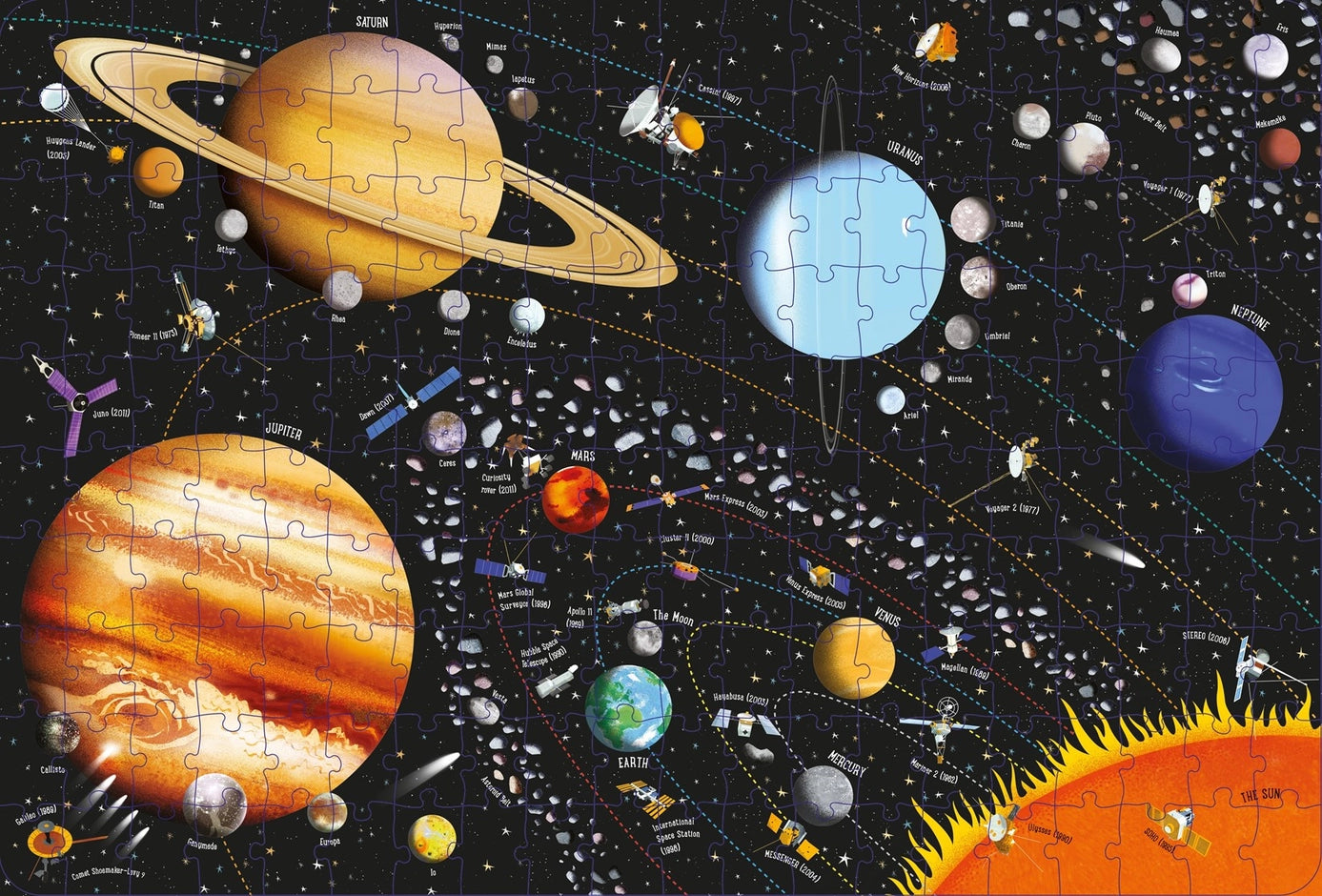 Usborne Solar System Book & Jigsaw Puzzle Set for Kids β Space Learning Activity Kit