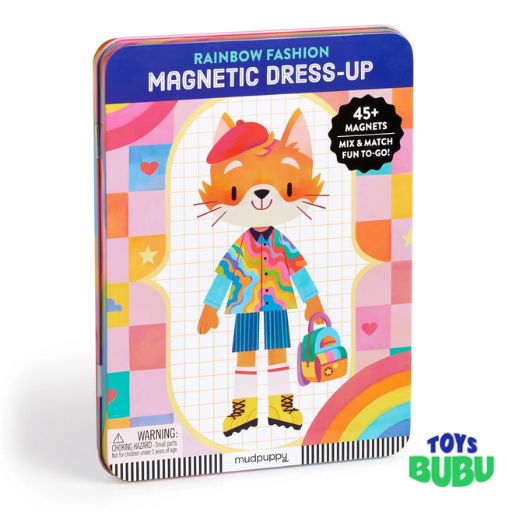 Rainbow Fashion Magnetic Play Set by Mudpuppy
