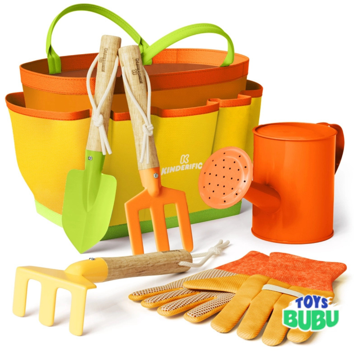 Kids Gardening Tool Set – Sunshine Outdoor Kit with Tote & Tools