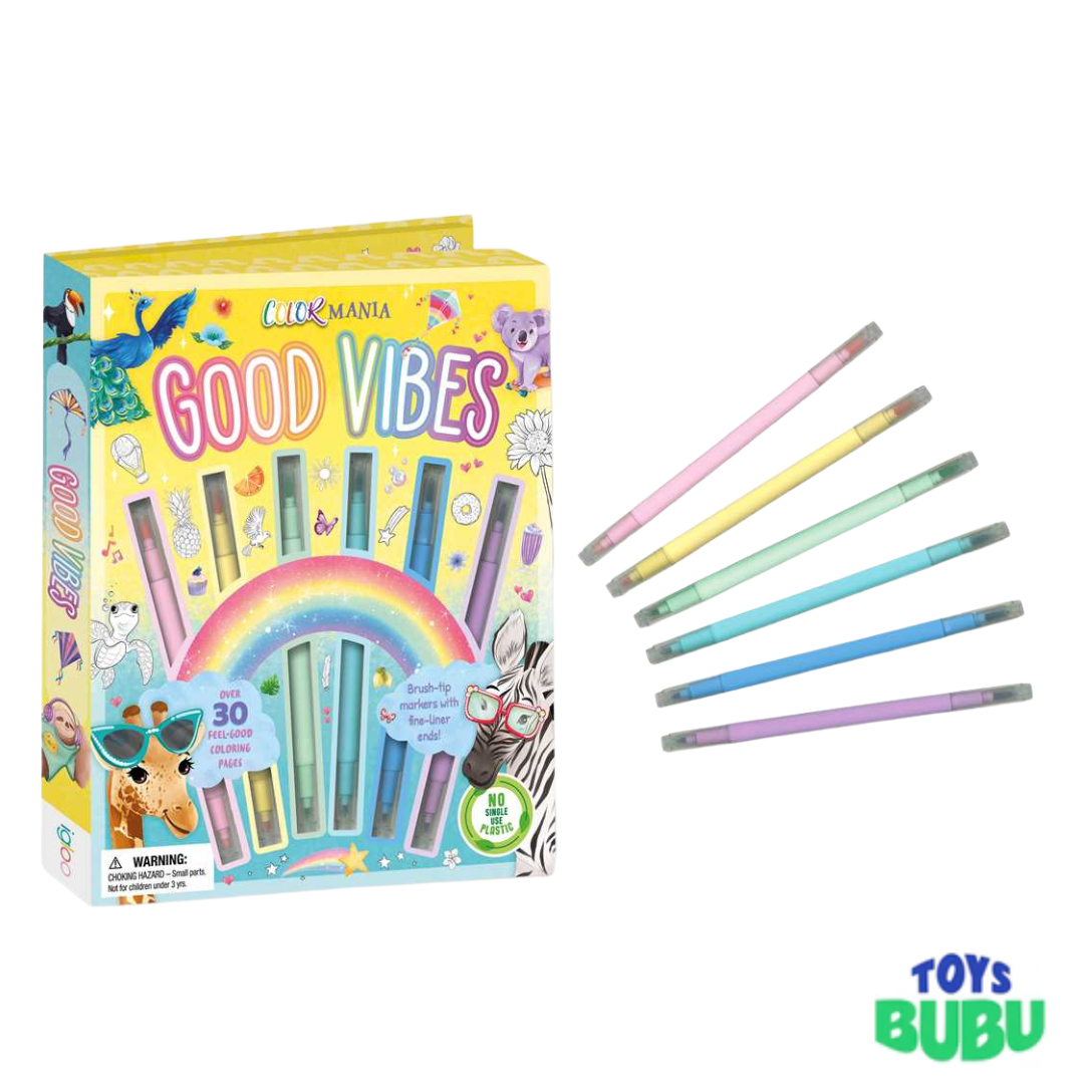 Good Vibes Coloring Book for Kids – Colormania Creative Activity Book (IglooBooks)