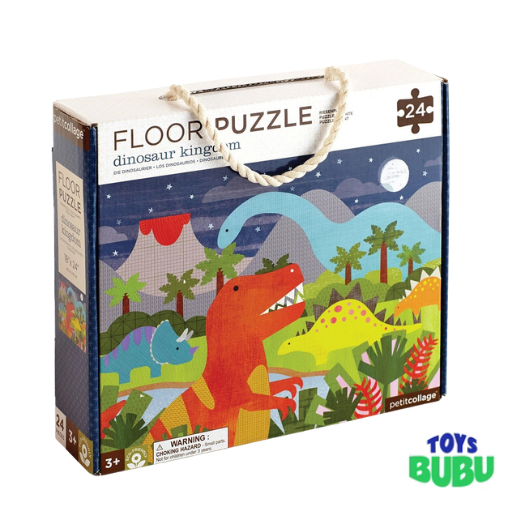 Dinosaur Kingdom 24-Piece Floor Puzzle - Big Jigsaw Activity for Kids