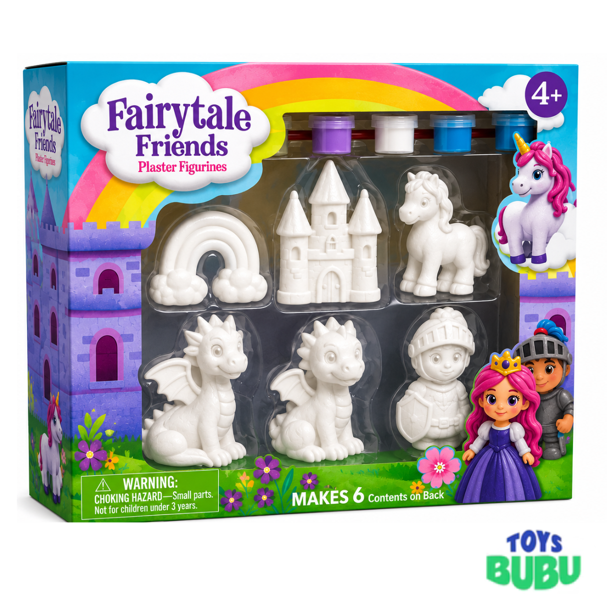 Fairy Tale Friends - Plaster 6 figurine Paint Set