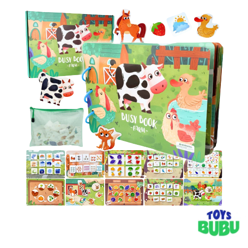 Farm Busy Book for Toddlers