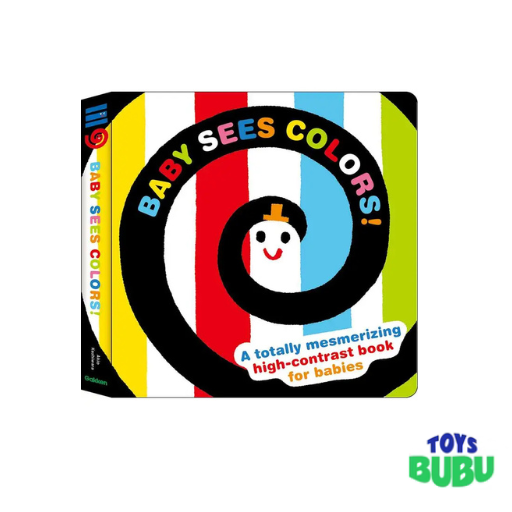 Baby Sees Colors High Contrast Board Book - Visual Development Book for Newborns