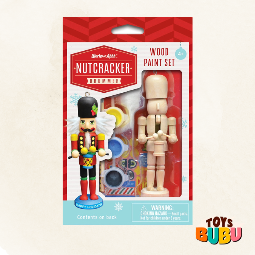Nutcracker Drummer Ornament Wood Paint Kit