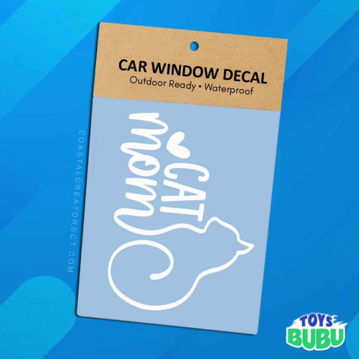 Dog Mom, Cat Mom & Bigfoot Vinyl Window Decal – Waterproof Car Sticker for Pet & Fun Lovers