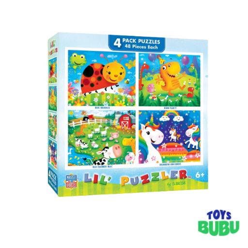 Lil Puzzler 4-Pack 48 Piece Puzzles