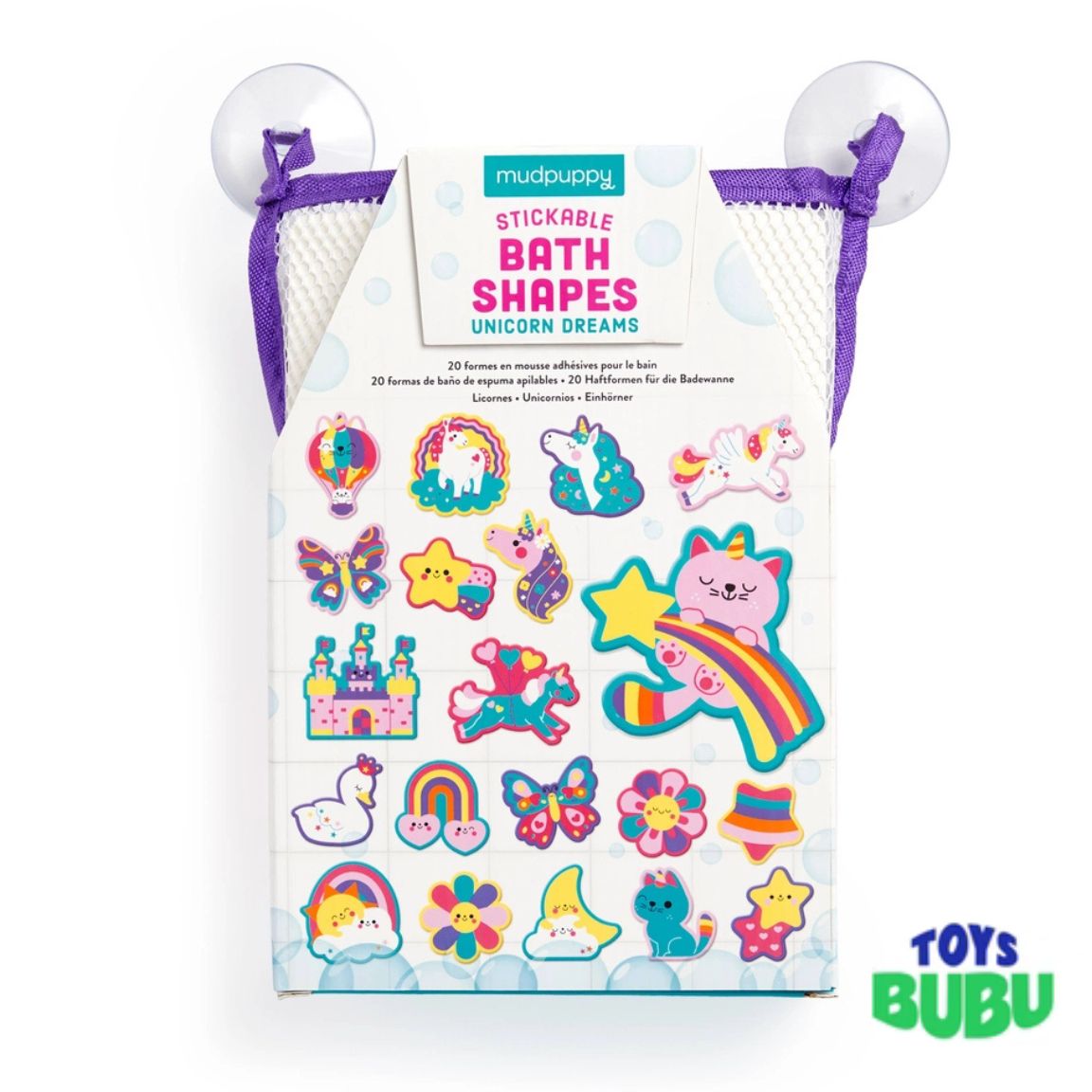 Unicorn Dreams Stickable Foam Bath Shapes by Mudpuppy