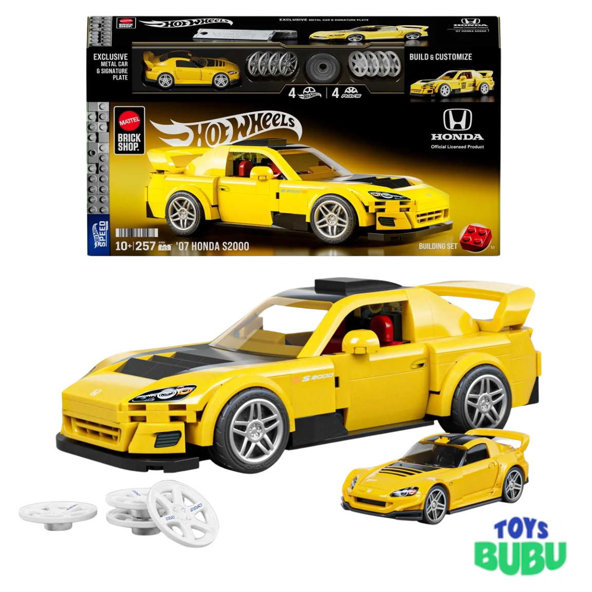 Hot Wheels ’07 Honda S2000 Die-Cast Car – Brick Shop Series 1:64 Collectible