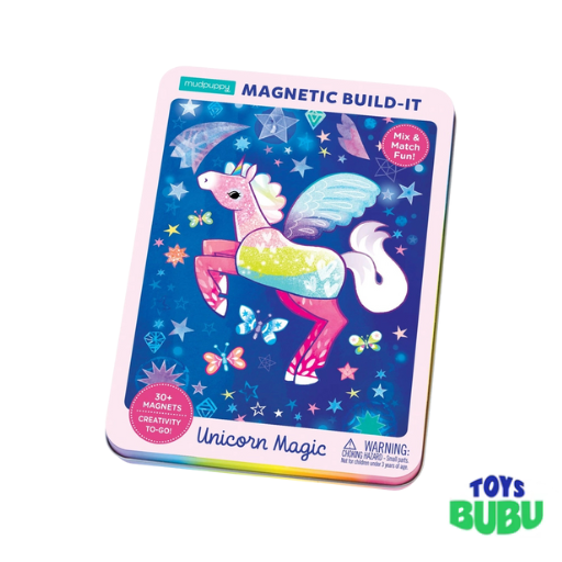 Mudpuppy - Unicorn Magic Magnetic Build-It Tin