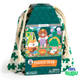 Mudpuppy Happy Campers Puzzle to Go – 36-Piece Travel Puzzle for Kids with Cotton Storage Bag