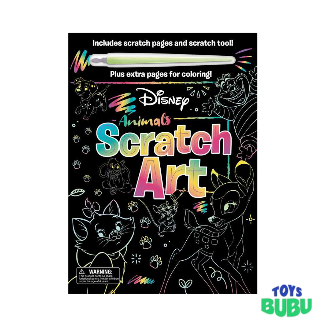 Disney Animals Scratch Art Book for Kids – Creative Reveal Activity by IglooBooks