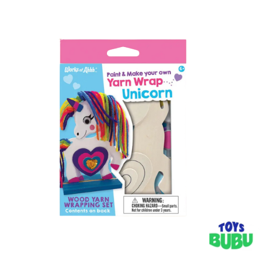 Unicorn - Wood Yarn Wrapping Craft & Paint Kit