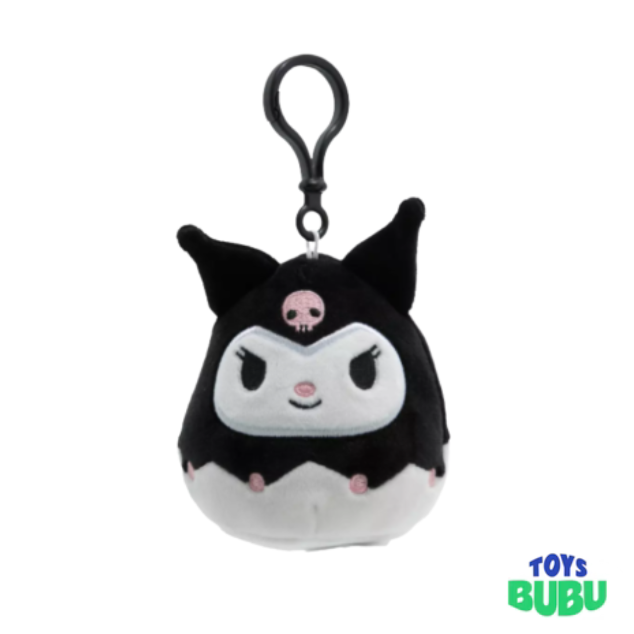 Sanrio Kuromi Squishmallows Plush Keychain 3.5" – Mini Clip-On Collectible Plush