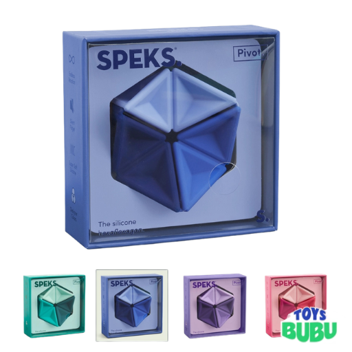 Speks Pivot Silicone Flexagon – Folding Fidget Toy for Stress Relief & Focus