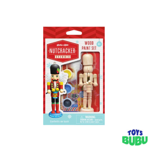 Nutcracker Drummer Ornament Wood Paint Kit