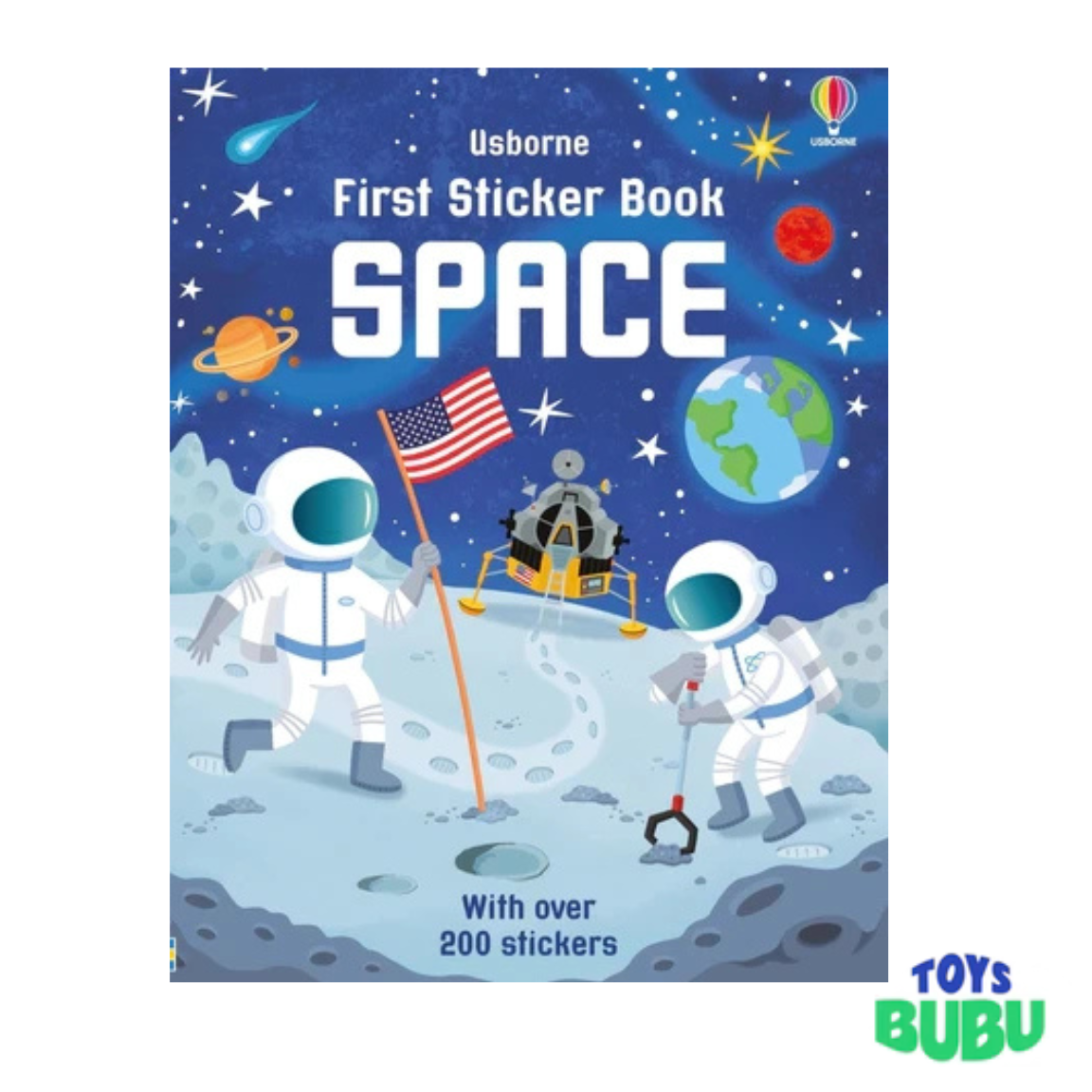 Space Sticker Book for Kids – 200+ Space Stickers Activity Book (Usborne First Sticker Book Ages 3–5)