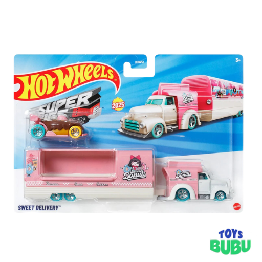 Hot Wheels Super Hauling Rig & Car Set 2026 – Toy Truck with Vehicle for Kids (Die Cast Cars)