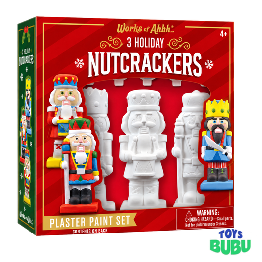 Holiday Nutcracker Painting Kit – 3 Pack DIY Christmas Craft for Kids