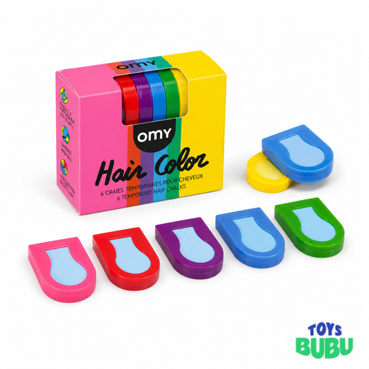 OMY Hair Chalk Multi Color – Washable Temporary Hair Color for Kids