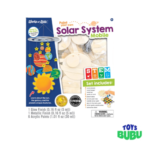 Solar System Mobile Wood Paint Set